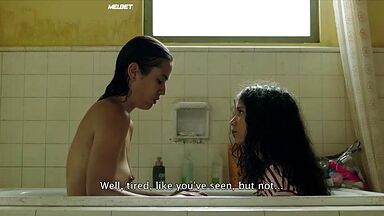 Bathing teen