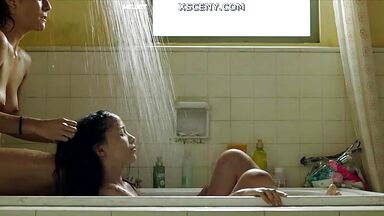 Bathing teen
