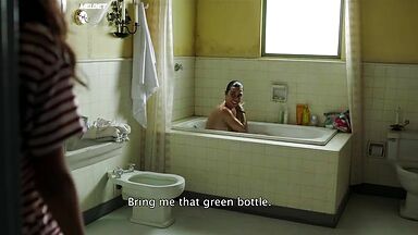 Bathing teen
