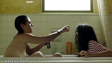 Bathing teen
