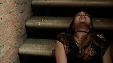 Melissa Barrera fucked on stairs