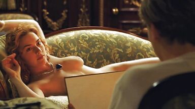Kate Winslet left to be painted