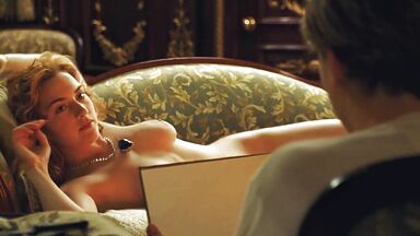Kate Winslet left to be painted