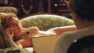 Kate Winslet left to be painted