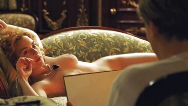 Kate Winslet left to be painted