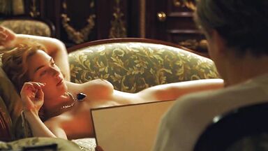 Kate Winslet left to be painted
