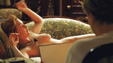 Kate Winslet left to be painted