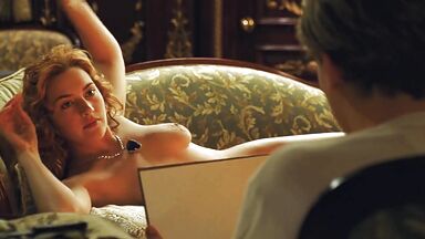 Kate Winslet left to be painted