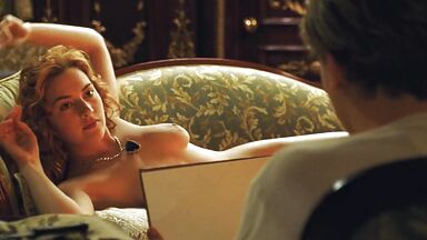 Kate Winslet left to be painted