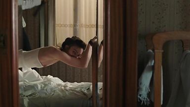 Keira Knightley spanked on the sofa