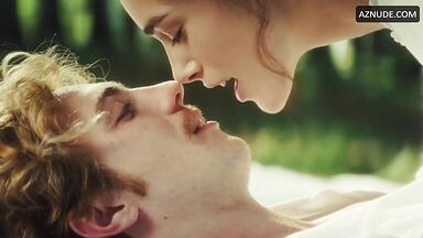 Keira Knightley stuck her tongue in his mouth