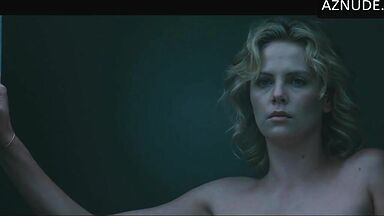 Charlize Theron appears undressed in front of the children