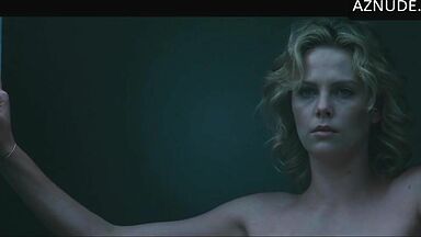Charlize Theron appears undressed in front of the children