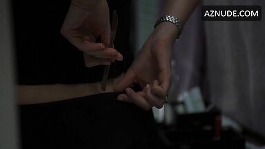 Charlize Theron sticks a knife into his underwear