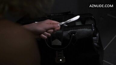 Charlize Theron sticks a knife into his underwear