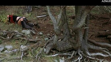 Charlize Theron having sex in the woods