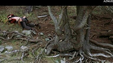 Charlize Theron having sex in the woods