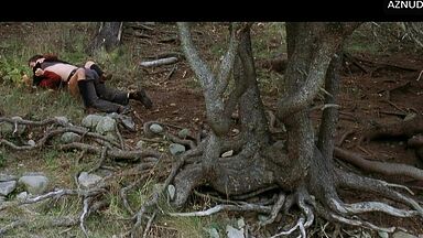 Charlize Theron having sex in the woods