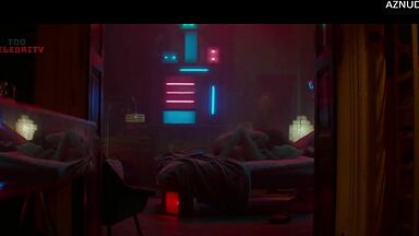 Sofia Boutella and Charlize Theron having sex in the king's bed
