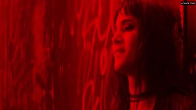 Sofia Boutella and Charlize Theron having sex in a club bathroom