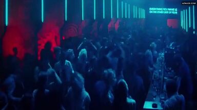 Sofia Boutella and Charlize Theron having sex in a club bathroom