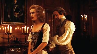 Keira Knightley having sex in a king-size bed