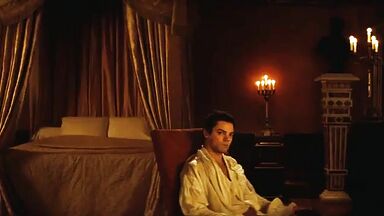 Keira Knightley having sex in a king-size bed