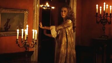Keira Knightley having sex in a king-size bed