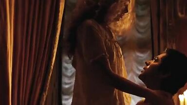 Keira Knightley having sex in a king-size bed