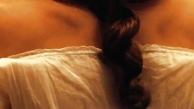 Keira Knightley having sex in a king-size bed