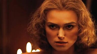 Keira Knightley having sex in a king-size bed
