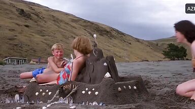 Melanie Lynskey and Kate Winslet having fun in the lake of love