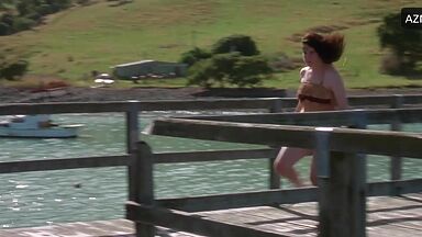 Melanie Lynskey and Kate Winslet having fun in the lake of love