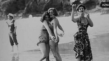 Melanie Lynskey and Kate Winslet having fun in the lake of love