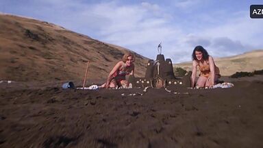 Melanie Lynskey and Kate Winslet having fun in the lake of love