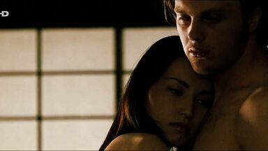 Keira Knightley and Naoko Watanabe having intense sex in bed