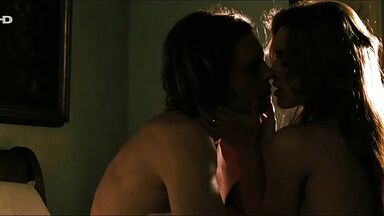 Keira Knightley and Naoko Watanabe having intense sex in bed