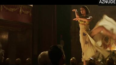 Keira Knightley and Denise Gough egyptian dance and a kiss at the end