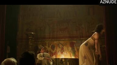Keira Knightley and Denise Gough egyptian dance and a kiss at the end