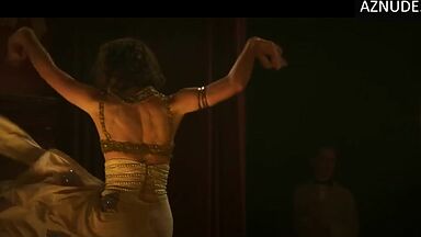 Keira Knightley and Denise Gough egyptian dance and a kiss at the end