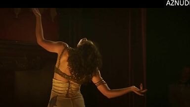 Keira Knightley and Denise Gough egyptian dance and a kiss at the end
