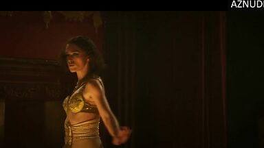Keira Knightley and Denise Gough egyptian dance and a kiss at the end