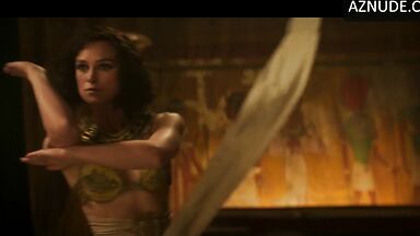 Keira Knightley and Denise Gough egyptian dance and a kiss at the end