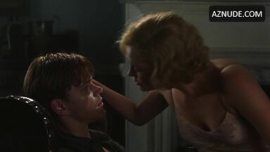 Charlize Theron french kissing a stranger