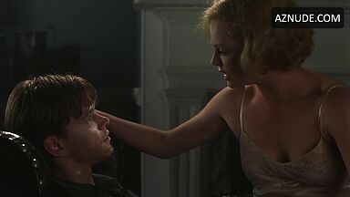 Charlize Theron french kissing a stranger