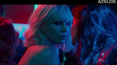 Charlize Theron threatened her with a gun on Sofia Boutella