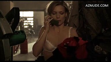 Michelle Pfeiffer In her sexy white bra