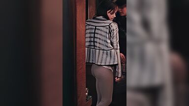 Showing butt