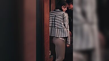Showing butt
