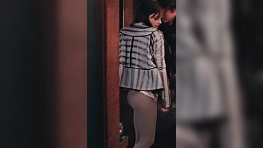 Showing butt